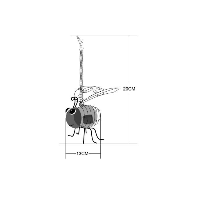 Coccinelle solaire clipsable - GALIX - Luminaires solaires - Métal/verre - 2 Lumens - 8h d'éclairage - Paloma Tech