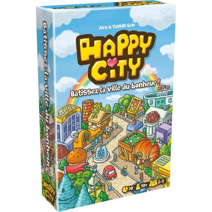 Cocktail Games - Happy City - As d’Or 2022 - Jeu de société - a partir de 10 ans - 2 a 5 joueurs - 30 minutes