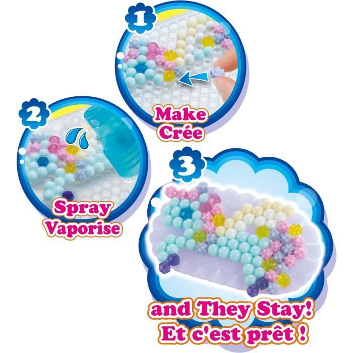 Coffret AQUABEADS - Mes accessoires féériques a créer - 820 perles - Enfant Fille - Des 4 ans