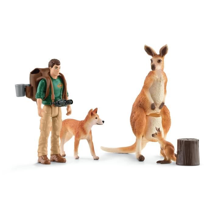 Coffret Aventures en Océanie figurines animaux sauvages Schleich 42550 Wild Life Pour enfant des 3 ans