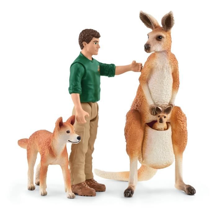 Coffret Aventures en Océanie figurines animaux sauvages Schleich 42550 Wild Life Pour enfant des 3 ans