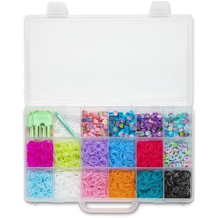 Coffret - BANDAI - Rainbow Loom Beadmoji Deluxe - CD0124 pour faire une multitude de bracelet Rainbow Loom