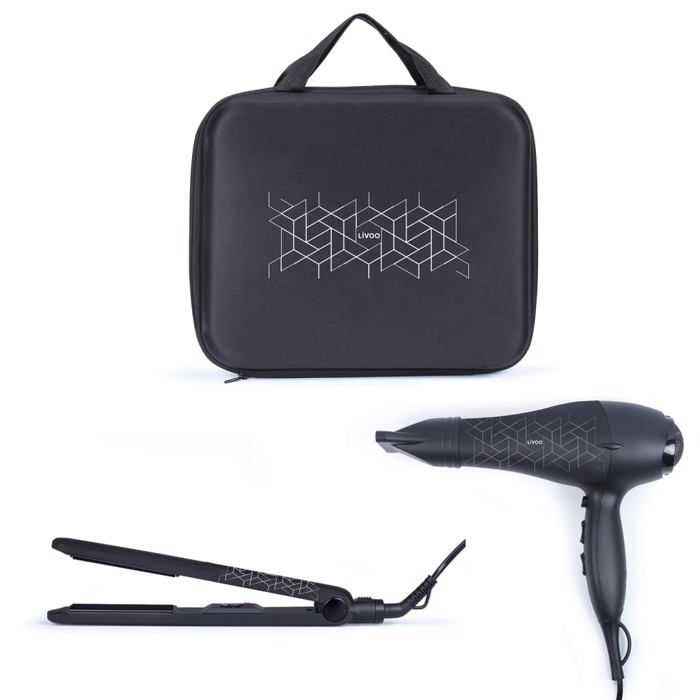 Coffret coiffure LIVOO DOS170 - Seche-cheveux 2 vitesses 3 températures - Lisseur plaques céramiques 230°C