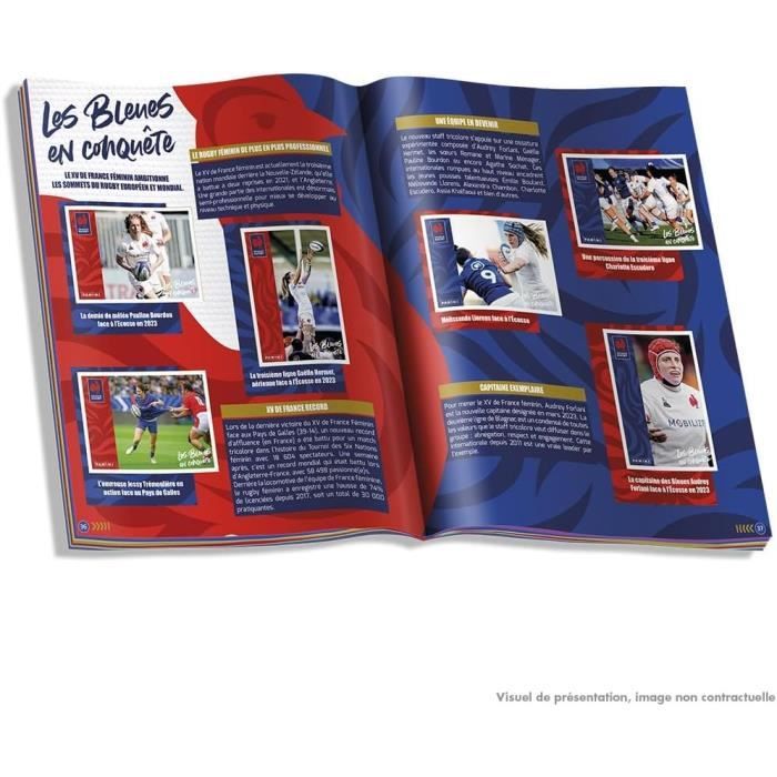 Coffret Collector Rugby Equipe de France-Rage de Vaincre 1 Album + 18 Pochettes + 3 Cartes Edition Limitée - PANINI