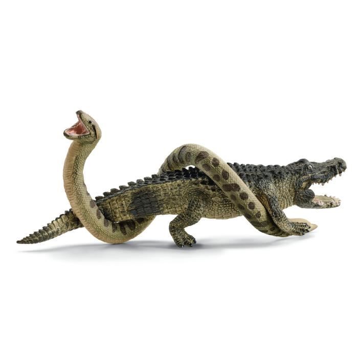 Coffret Duel Aligator/Anaconda figurines animaux sauvages Schleich 42559 Wild Life Pour enfant des 3 ans