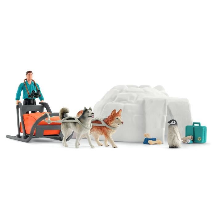 Coffret Expédition en Antarctique figurines animaux sauvages Schleich 42558 Wild Life Pour enfant des 3 ans