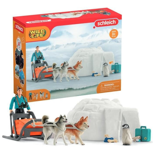 Coffret Expédition en Antarctique figurines animaux sauvages Schleich 42558 Wild Life Pour enfant des 3 ans