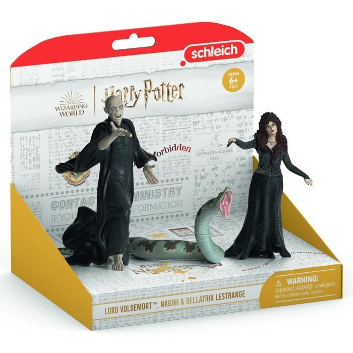 Coffret figurines Voldemort Nagini et Bellatrix Schleich 42684 Harry Potter Pour enfant des 6 ans