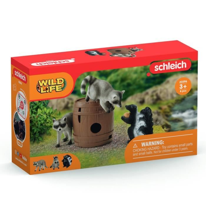 Coffret Jeux rigolos avec la noix figurines animaux sauvages Schleich 42596 Wild Life Pour enfant des 3 ans