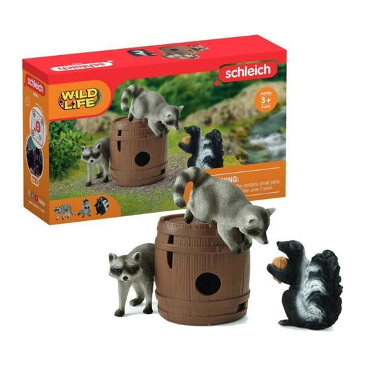 Coffret Jeux rigolos avec la noix figurines animaux sauvages Schleich 42596 Wild Life Pour enfant des 3 ans