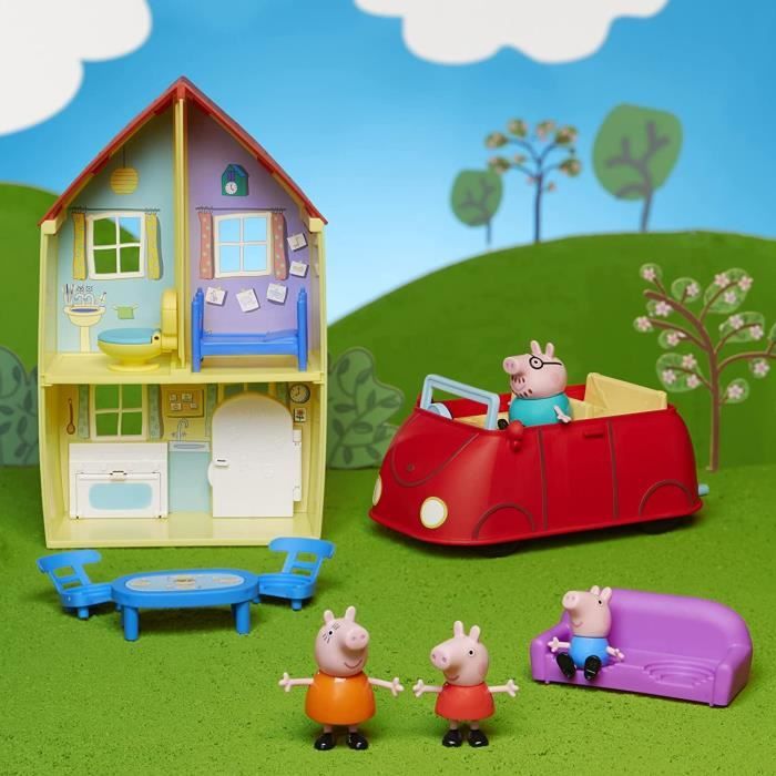 Coffret maison de Peppa et sa famille - PEPPA PIG - Jouet pour enfant de 3 ans - Accessoires amusants inclus