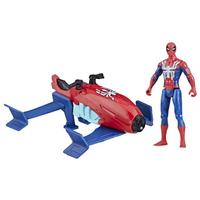 Coffret Spider-Man Hydro-Jet figurine avec véhicule Marvel Spider-Man Epic Hero Series Web Splashers