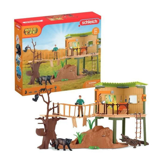 Coffret Station d’aventures sauvages figurines animaux sauvages Schleich 42594 Wild Life Pour enfant des 3 ans