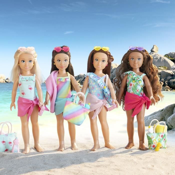 Coffret Valentine a la plage - COROLLE GIRLS - Poupée mannequin - 5 accessoires - 28 cm - des 4 ans