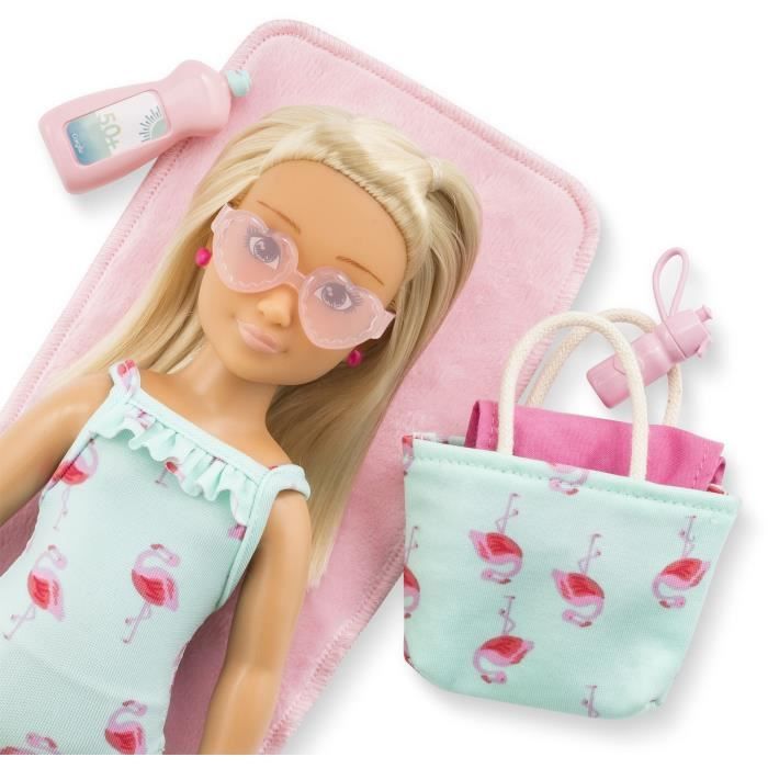 Coffret Valentine a la plage - COROLLE GIRLS - Poupée mannequin - 5 accessoires - 28 cm - des 4 ans