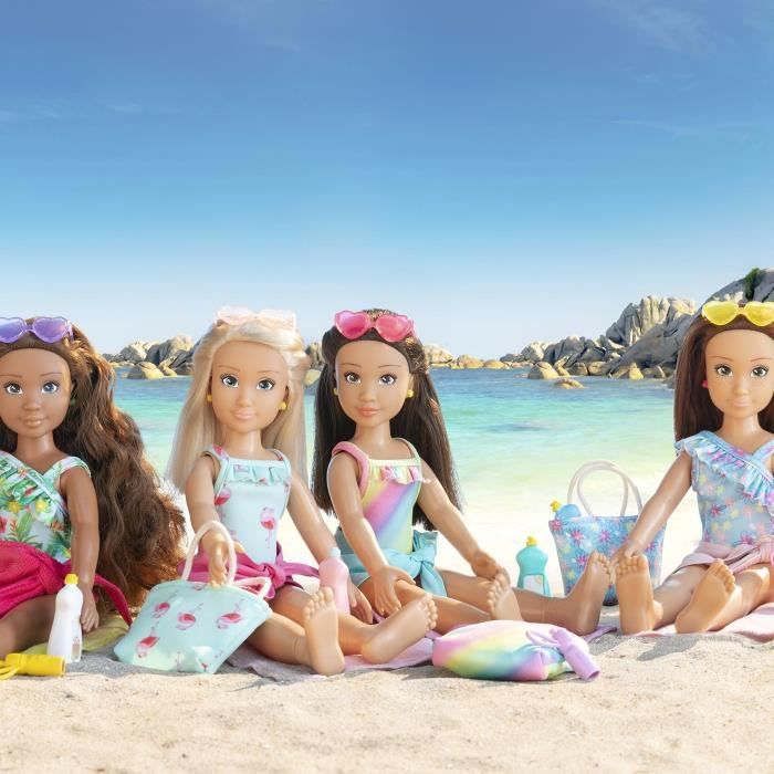 Coffret Valentine a la plage - COROLLE GIRLS - Poupée mannequin - 5 accessoires - 28 cm - des 4 ans