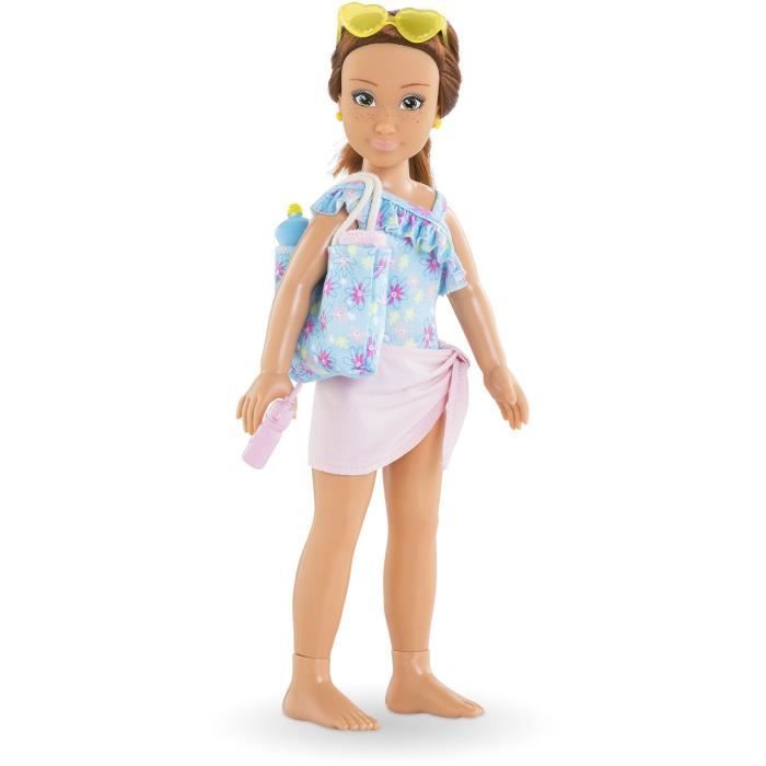 Coffret Zoé a la plage - COROLLE GIRLS - Poupée mannequin - 5 accessoires - 28 cm - Des 4 ans