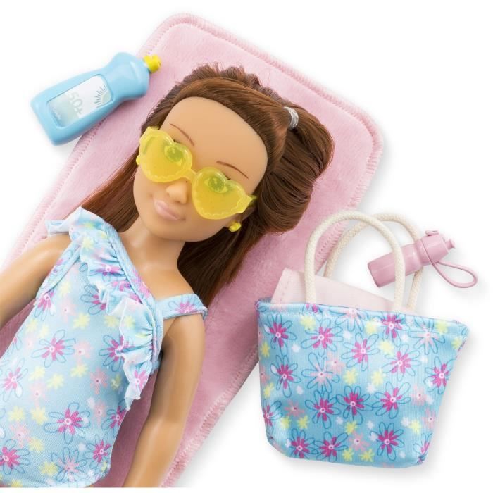 Coffret Zoé a la plage - COROLLE GIRLS - Poupée mannequin - 5 accessoires - 28 cm - Des 4 ans