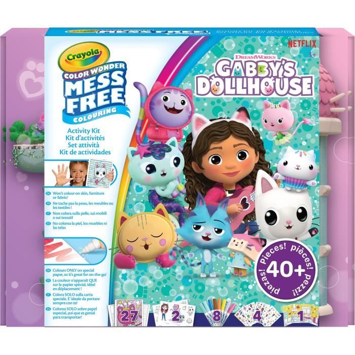 Coloriage - CRAYOLA - Color Wonder Activity Kit Gabby’s Dollhouse - Coffret d’activités colorées! Des 3 ans