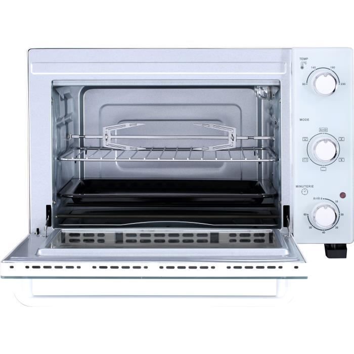 CONTINENTAL EDISON CEMF35W - Minifour électrique 35L blanc - 1500W - Rotissoire Convection naturelle