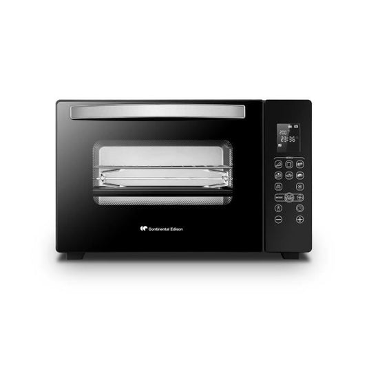 CONTINENTAL EDISON CEMF38DIG - Minifour électrique 38L noir - 1600W - Rotissoire Convection naturelle