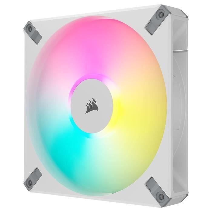 CORSAIR - AF140 RGB ELITE - Ventilateurs AF ELITE Series - 140mm - AirGuide - Pack de deux - Blanc - (CO-9050160-WW) - Paloma Tech