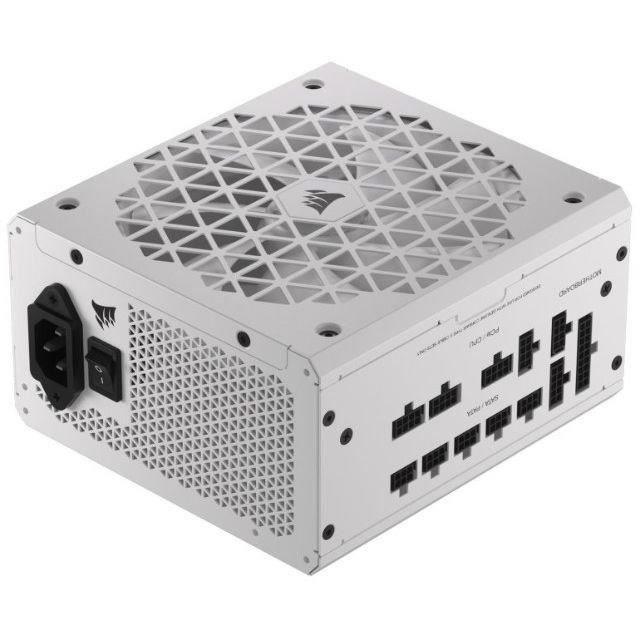 CORSAIR - Bloc d'alimentation - RM850x Shift White Cybenetics - ATX entierement modulaire - Certifié Gold 80 Plus - 850 watts - Paloma Tech