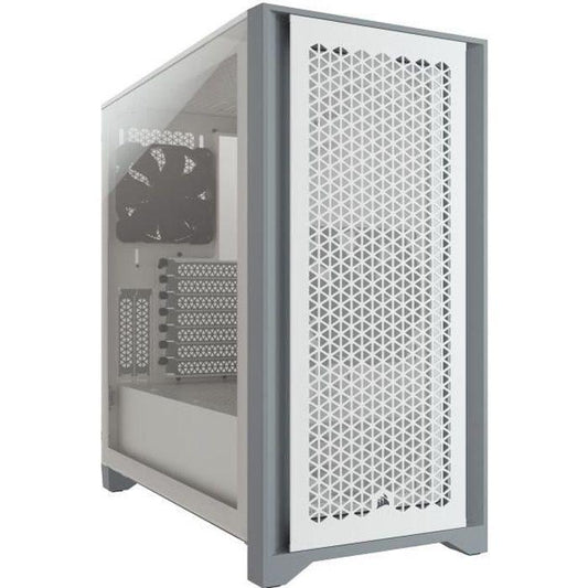 CORSAIR Boîtier PC 4000D Airflow - Moyen Tour - Verre trempé - Blanc (CC9011201WW) - Paloma Tech