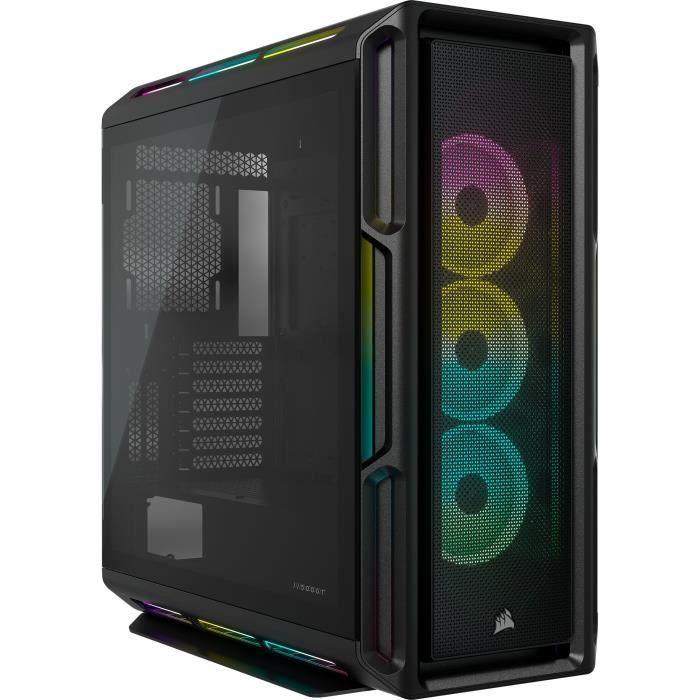 CORSAIR Boîtier PC iCUE 5000T RGB ATX moyen-tour - Noir (CC-9011230-WW) - Paloma Tech