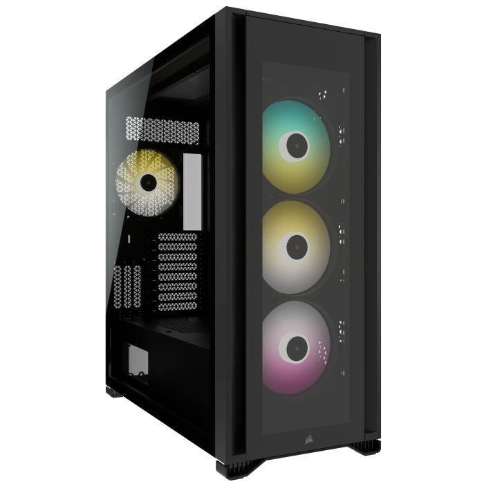 CORSAIR Boîtier PC iCUE 7000X RGB Verre Trempé - Noir (CC-9011226-WW) - Paloma Tech