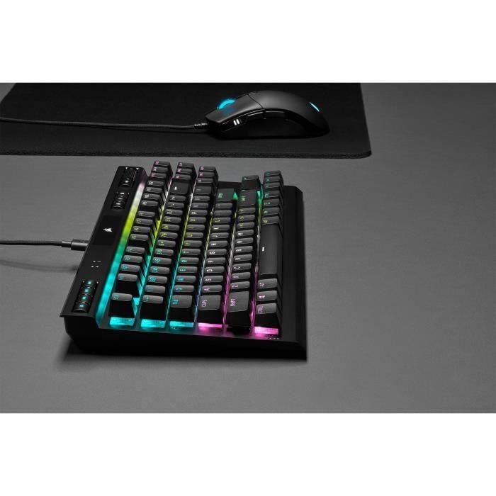 CORSAIR Clavier gamer K70 TKL RGB CS MX Red (CH-9119010-FR) - Paloma Tech