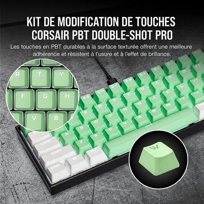 CORSAIR Kit de Modification de Touches PBT Double-Shot PRO - Vert (CH-9911080-FR) - Paloma Tech