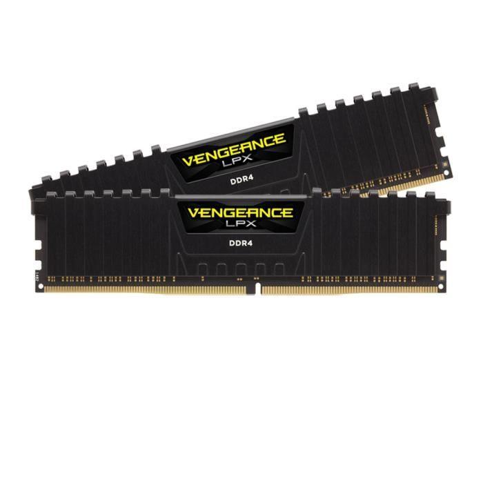 CORSAIR Mémoire PC DDR4 - VENGEANCE LPX Low Profile 64GB (2x32) - 3600Mhz - CAS 18 - Kit Dual Channel (CMK64GX4M2D3600C18) - Paloma Tech