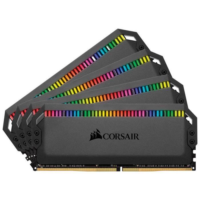 CORSAIR Mémoire PC DOMINATOR PLATINUM RGB 32GB (4 x 8GB) DDR4 DRAM 3600MHz C18 Memory Kit (COR0840006607403 ) - Paloma Tech