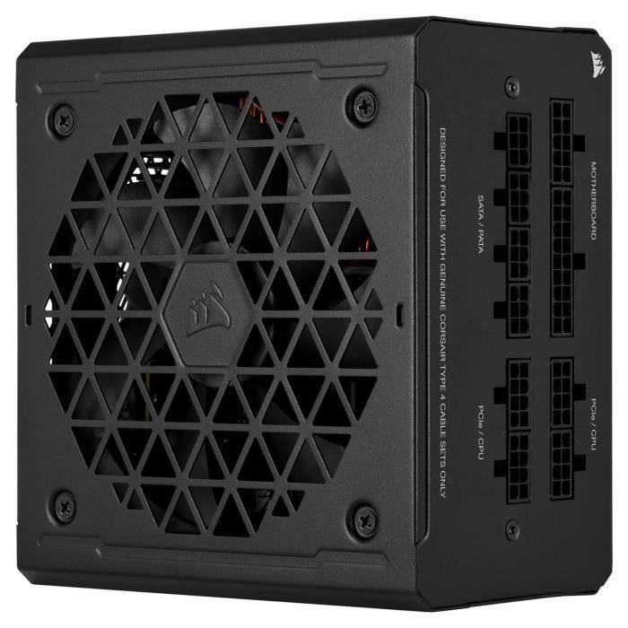 CORSAIR - RM750e - Bloc d'alimentation - 750 Watts - ATX 3.0 Silencieuse - Certifié 80 PLUS Gold - (CP-9020262-EU) - Paloma Tech