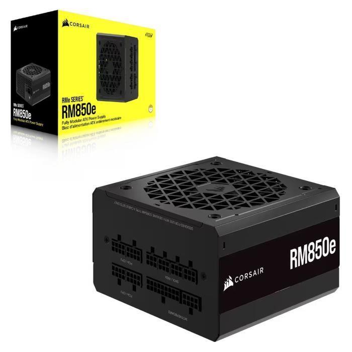 CORSAIR - RM850e - Bloc d'alimentation - 850 Watts - ATX 3.0 Silencieuse - Certifié 80 PLUS Gold - (CP-9020263-EU) - Paloma Tech