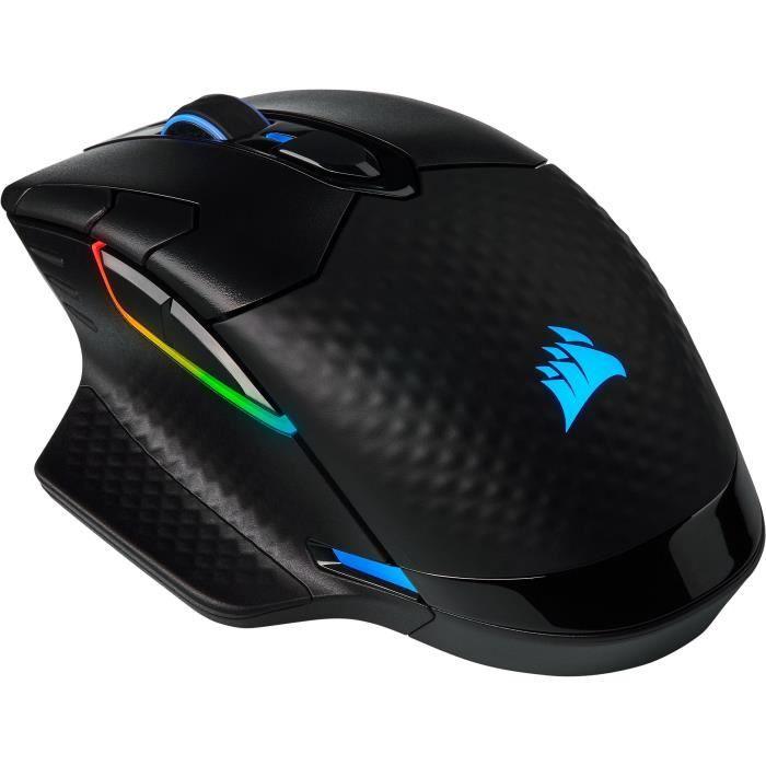 CORSAIR Souris gamer DARK CORE RGB PRO - 18 000 DPI - LED RGB - Optique (CH-9315411-EU) - Paloma Tech