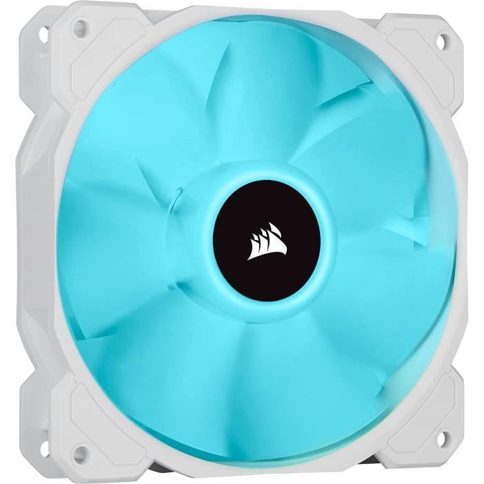 CORSAIR Ventilateur SP Series - White SP120 RGB ELITE - 120mm RGB LED Fan with AirGuide - Single Pack (CO-9050136-WW) - Paloma Tech