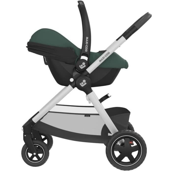 Cosi MAXI COSI Cabriofix i-Size Groupe 0 + i-Size avec Réducteur Isofix Essential Green