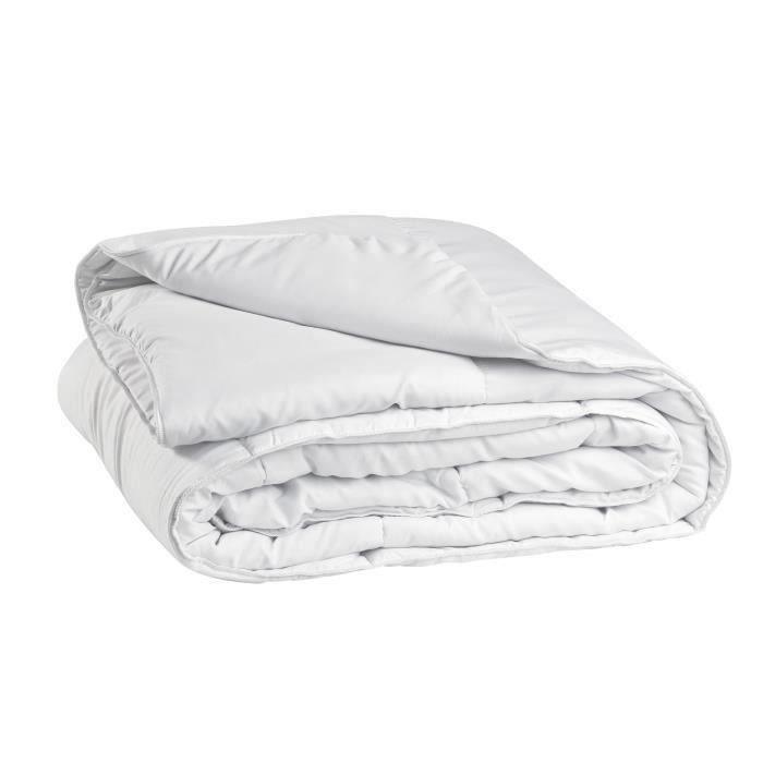 Couette - 220 x 240 cm - Tempérée - 100% Polyester - 2 personnes - Blanc - Paloma Tech