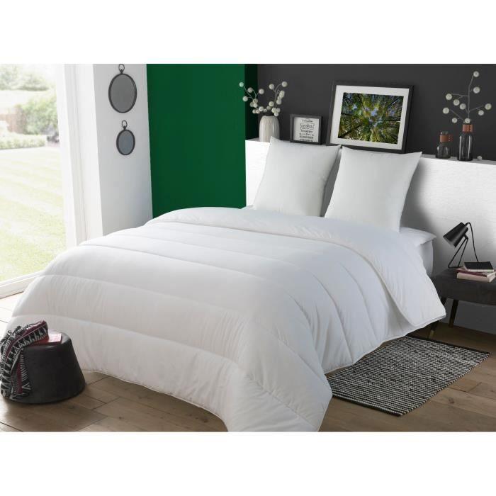 Couette 220x240 cm DODO ALoe - Tempérée - 300G/m² - Couette 2 personnes - Douce et Confortable - Blanc - Paloma Tech