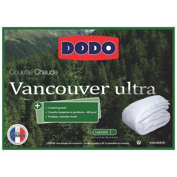 Couette chaude VANCOUVER DODO - 140x200 cm - Ultra - Paloma Tech