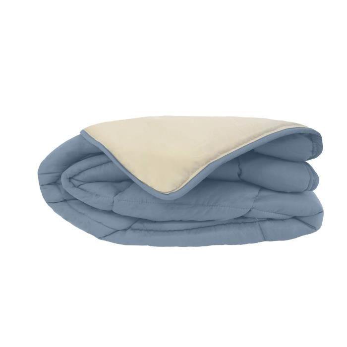 Couette Microfibre 400g/m² CALGARY Petrole & Mastic 140x200cm - Paloma Tech