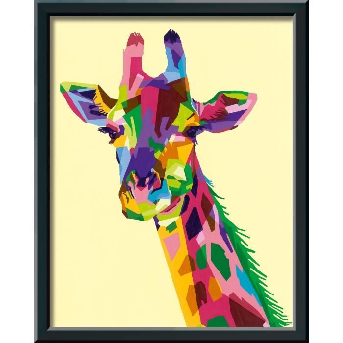 CreArt Girafe 24x30 cm - Peinture par numéros Des 12 ans Ravensburger - 28993