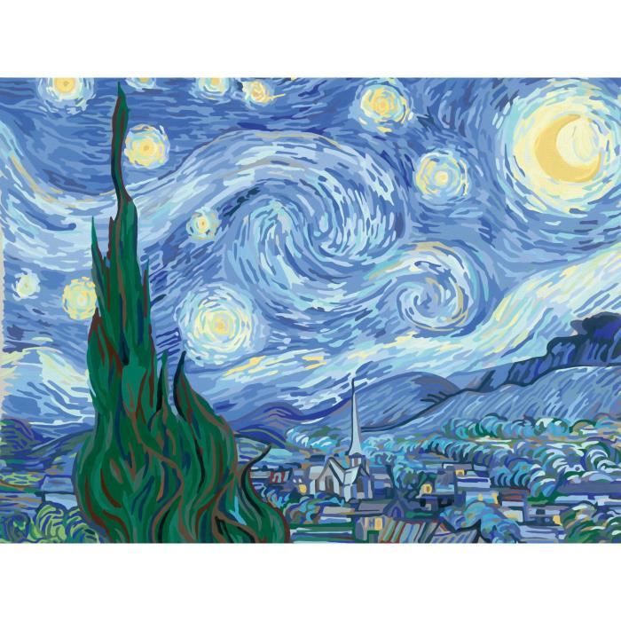 CreArt grand format 30x40 cm Van Gogh La nuit étoilée Des 14 ans 23518 Ravensburger