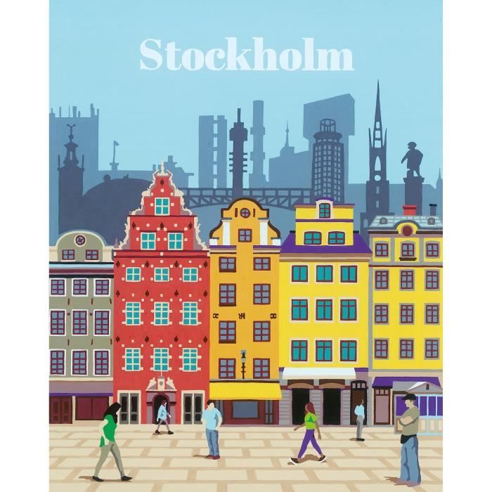 CreArt Stockholm 24x30 cm - Peinture par numéros Des 12 ans Ravensburger - 23520