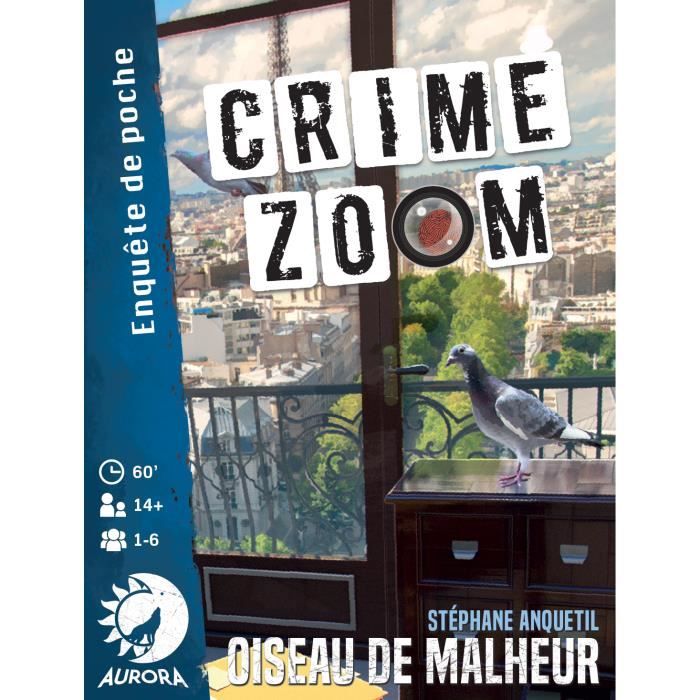 Crime Zoom: Oiseau de Malheur - Asmodee - Jeu d’enquete - Des 14 ans - 30 minutes a 1h