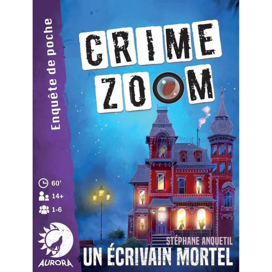 Crime Zoom Un Écrivain Mortel - Asmodee - Jeu d’enquete - Des 14 ans - 30 minutes a 1h