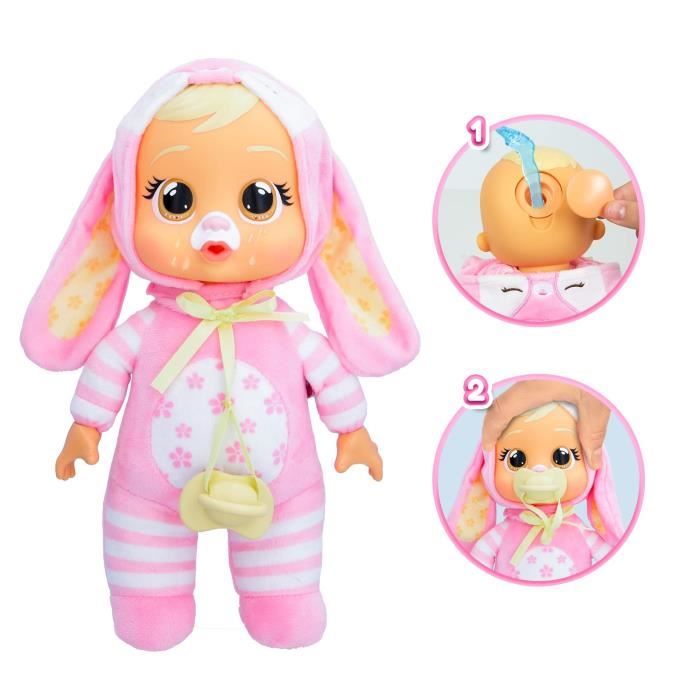 Cry Babies Tiny Lapin de Pâques Lola - IMC Toys - 908598 - Poupons a fonctions