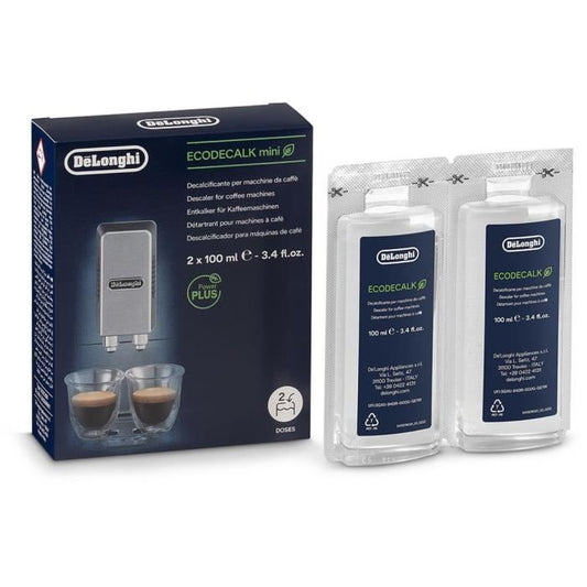 DELONGHI DLS C200 Détartrant EcoDecalk Mini 2x100ml pour toutes les machines a café Delonghi